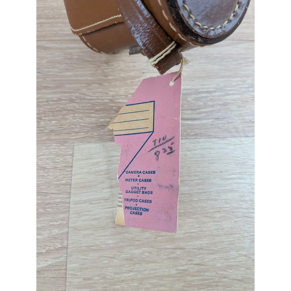 Vintage Ruko Rite-Case Brown Genuine Leather Camera Bag Hard Shell Japan Strap - Picture 9 of 11